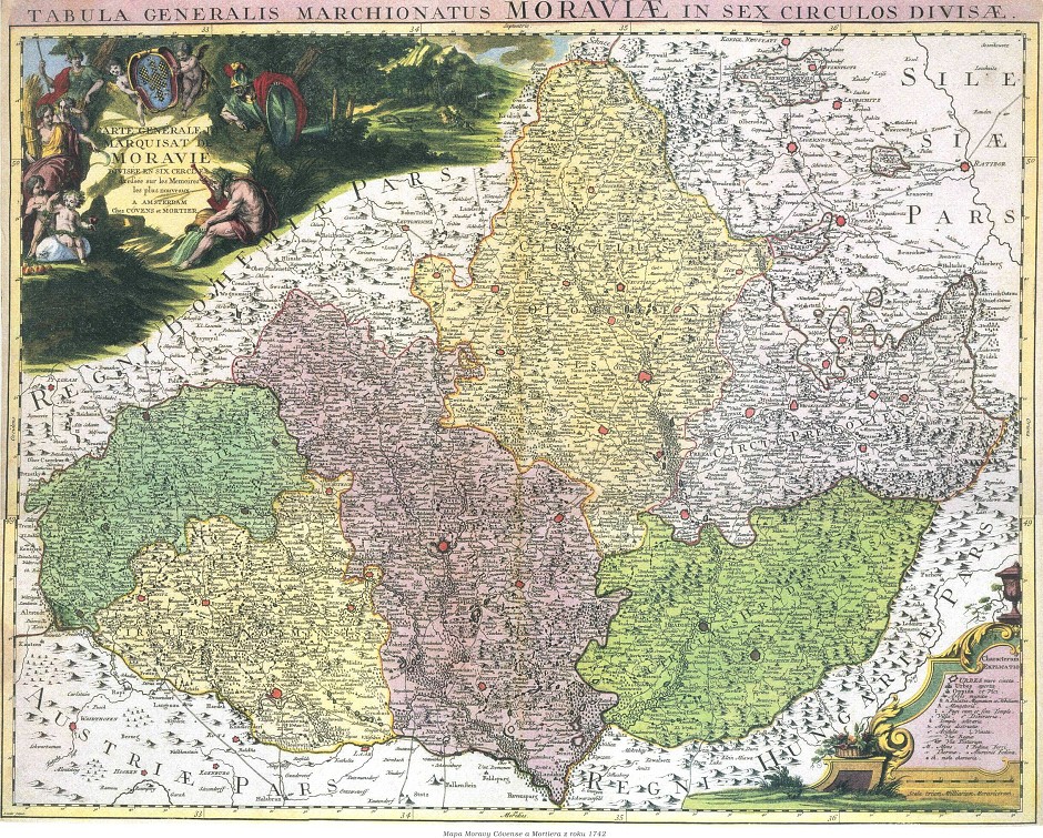 Historick mapy echy a Morava